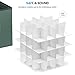 Zober Christmas Ornament Storage Box - Stores 64 Ornaments - Non-Woven, Tear- Proof Christmas Ornament Storage Containers - 3 Inch Cube Compartments - Green