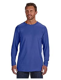 Camiseta de manga larga Nano-T de algodón Ringspun para hombre de Hanes (498L)
