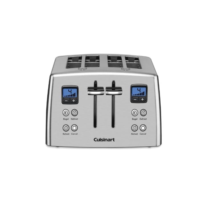 Cuisinart CPT435P1 4Slice Countdown Motorized Toaster, Stainless Steel