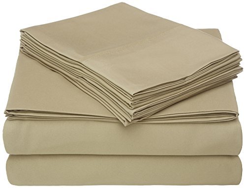 Home Collection Micro Caress Luxurious Sheet Set, 90GSM 4 -Piece Cal King Size with 2 Additional Pillowcase, Sage Color