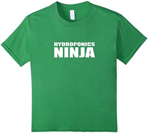 Kids Hydroponics Ninja Shirt Funny Indoor Water Gardening Tee 4 Grass