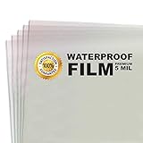 5 MIL - Waterproof Screen Printing Inkjet Film Transparency - Cut Sheets (13