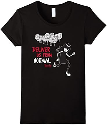 Womens Emily The Strange Deliver Us From Normal T-Shirt XL Black