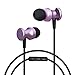 Sowak Sports Bluetooth Headset With Mic Stereo Magnetic Sweatproof Headphones For Running(Purple)