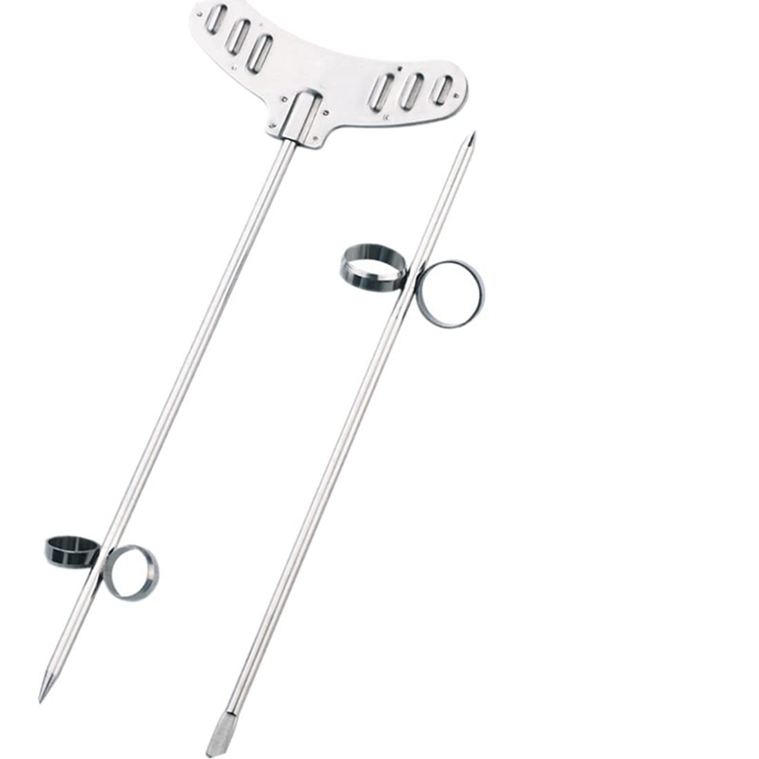 TOPINCN 2Pcs/Set Vegetable Spiral Cutter, Stainless Steel Screw Winder Twist Spiral Potato Carrot Cucumber Carving Tool Special Shape Kitchen Use Silver