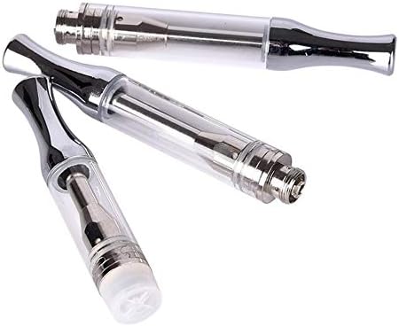 Empty Glass DU1003 | 2 (1.2mm Holes) | Leak-Proof Design | Thin Solutions (1ML, Silver, 10)