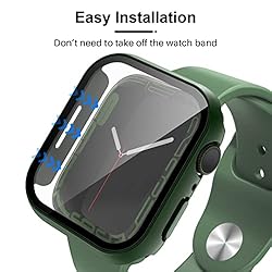 TAURI 2 Pack Hard Case Compatible for Apple Watch