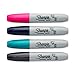 Sharpie Permanent Markers, Broad, Chisel Tip, 4-Pack, Assorted 2015 Colors (1927324)