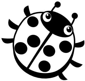 Amazon Assdecal てんとう虫ステッカー 高さ6インチ 車 ステッカー デカール 窓 ステッカー 車 トラック 窓 Rv ボート 壁 ノートパソコン ステッカー デカール 車 バイク