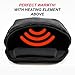 2019 BLACK X - USB Heated Mouse Pad Mouse Hand Warmer with Padded Wristguard - Black Color - 3' USB Heating Cord