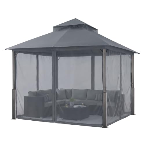 ABCCANOPY 9x9 Gazebo Review: Permanent Double-Roof Shelter with Mosquito Netting image 23