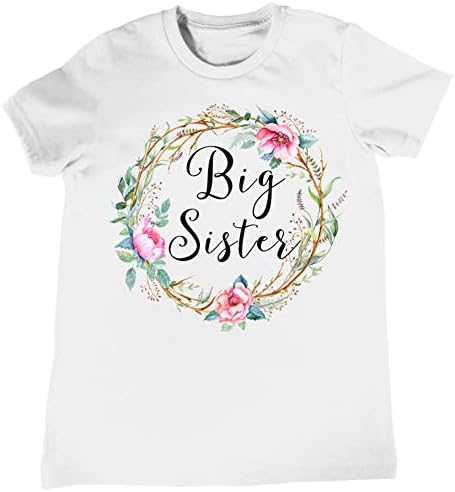 HShyxlkj Newborn Girl Baby Kids Little Sister Romper Bodysuit Big Cotton T