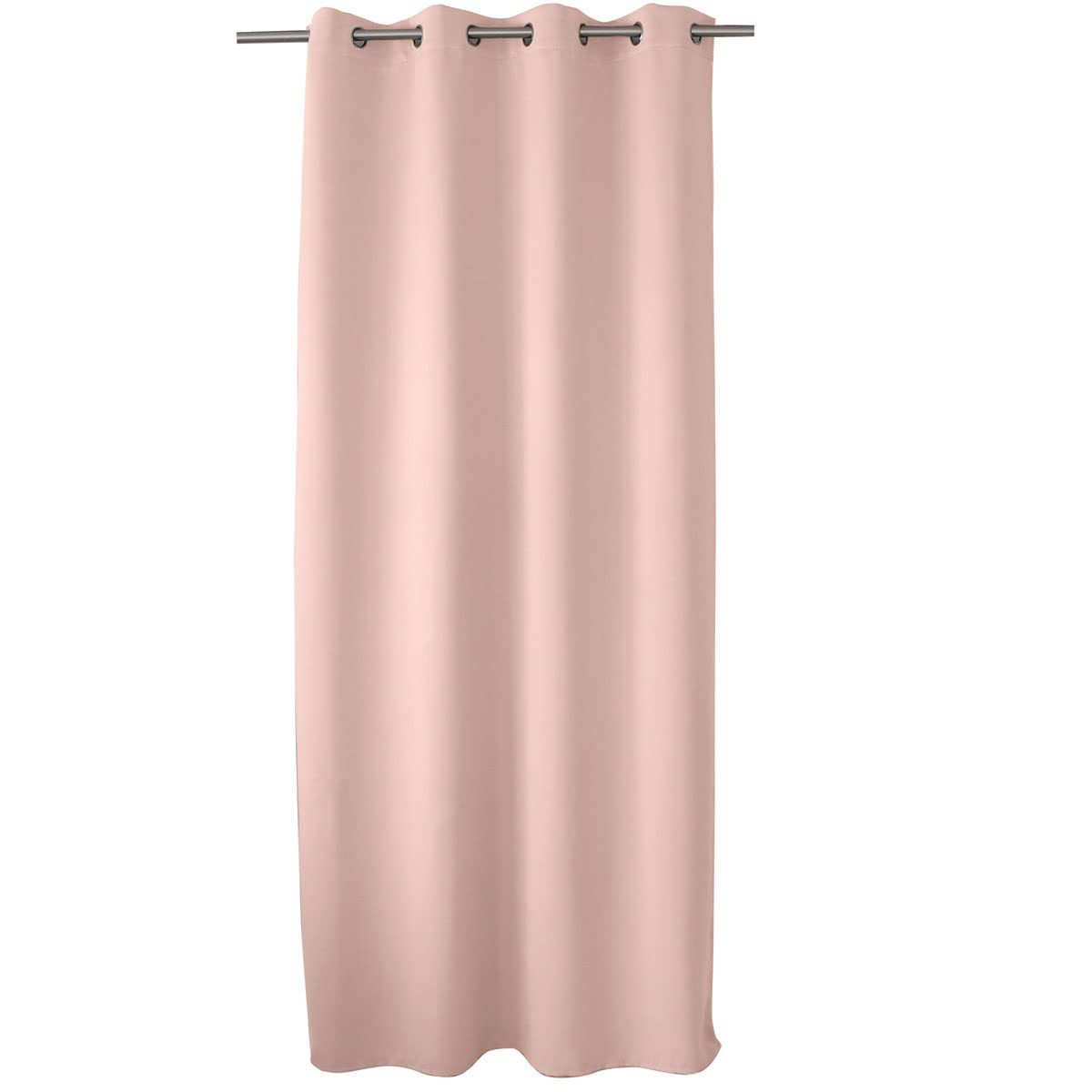 Enjoy Home 2010VR140240 Opaque Curtain with 8 Eyelets Polyester Dusky Pink 240 x 140 cm