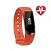 Fitness Tracker HR, Letscom Activity Tracker with Heart Rate Monitor Watch, IP67 Waterproof Smart Wristband with Calorie Counter Watch Pedometer Sleep Monitor for Kids Women Men