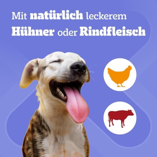 DentaStix Hundesnack für kleine Hunde (5-10kg), Zahnpflege-Snack mit Huhn und Rind, 1 Packung je 56 Stück (1 x 880 g)