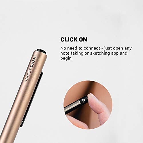 Adonit Dash (Bronze) Universal Stylus Rechargeable Active Fine
