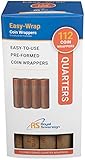 Royal Sovereign Preformed Coin Wrappers, 112 Quarter Coin Wrappers (FSW-112Q)