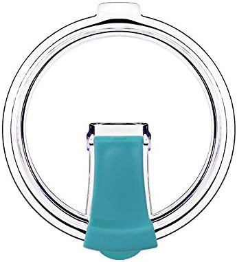 30 oz Tumbler Lids,Replacement Spillproof and Splash Resistant Lids for YETI Rambler,Ozark Trail, Rtic and More Tumblers (30 oz-Cyan)