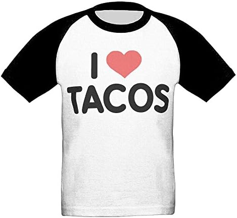 I Love Tacos Unisex Short Sleeve Toddler Infant Kids Casual T-Shirt