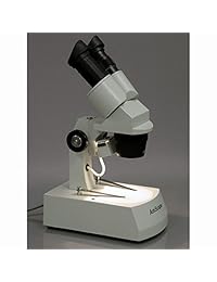 AmScope SE306 AZ E2 Digital Binocular Microscopio Estéreo, WF10 x y Wf20 X Oculares, 20 x 40 x 80 x Ampliación, 2 X y 4 x objetivos, iluminación halógena, reversible blanco negro superior e inferior Stage   Soporte de Placa, ARM, 120 V, incluye cámara de