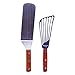 Griddle Spatula with Hamburger Turner, Metal Spatula for Cast Iron Skillet, Slotted Fish Spatula Turner and Pancake Flipper, Hamburger Turner and Spatula Stainless Steel