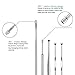 Stainless Steel Ear Pick+ LED Earwax Removal Tool Kit 5-Pack with Storage Box for Man Women and Kids