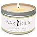 Wax and Oils Soy Wax Aromatherapy Scented Candles (Floral Citrus) 8 Ounces. Single