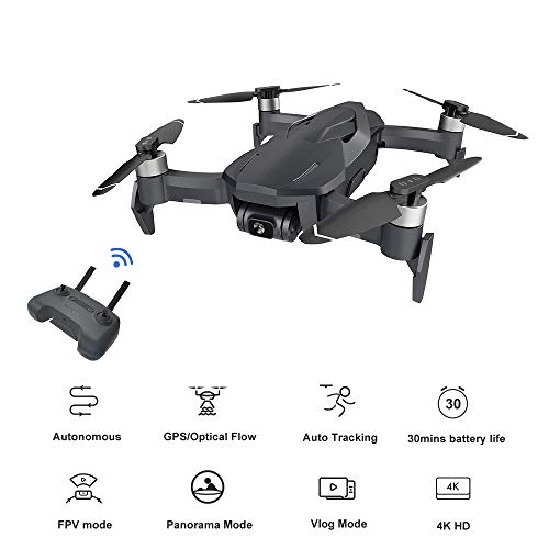 FUNSNAP Diva -Drone Quadcopter UAV Compact & Foldable Pocket Drone , 2-Axis Gimbal with Camera for 4K Video & 12MP Photo… - Image 2