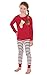 PajamaGram Matching Family Christmas Pajamas - Personalized, Red/Green, Men's, L