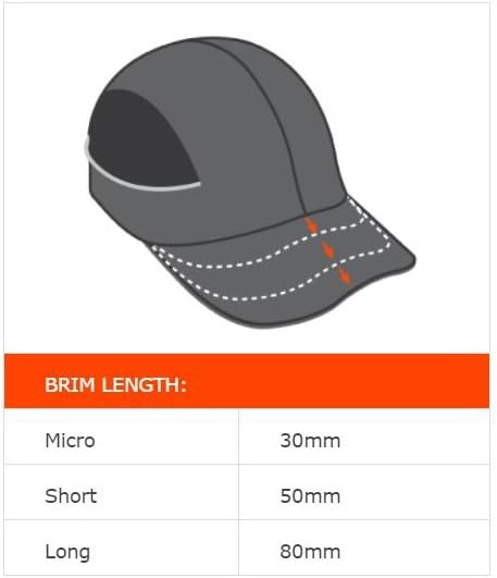 Safety Bump Cap, Baseball Hat Style, Comfortable Head Protection, Long Brim, Skullerz 8950, Black - - 