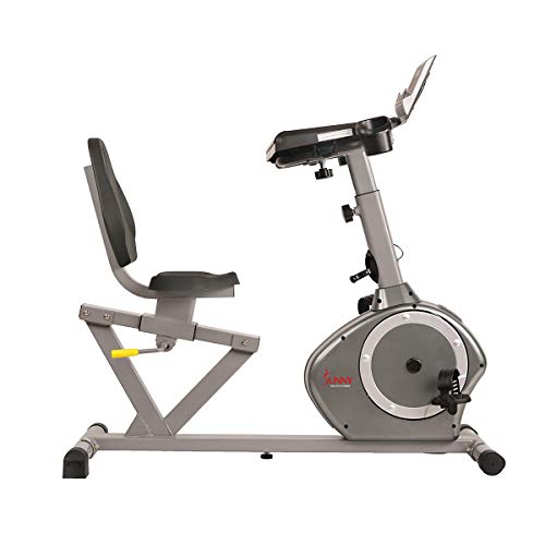 Sunny Health Fitness Magnetic Recumbent Desk Exercise Bike