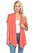 Pastel by Vivienne Women's Short Sleeve Open Front Vest