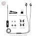 Active Noise Cancelling Headphones, TaoTronics Noise Cancelling Earbuds Wired Headphones in-Ear Earphones with 15 Hours Playtime and Built-in Microphone, Black