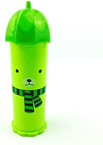 Hera jewy Travel Toothbrush Case Holder,Cartoon Portable Travel Toothbrush Case (Green)