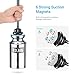 AINOPE Magnetic Phone Car Mount, 6 Strong Magnets Phone Holder for Car Dashboard and Windshield, 360° Rotation & Metal Telescopic Arm, Hands-Free Car Phone Holder for with 3''-7'' Phone