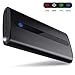 Todamay Power Bank 24000mAh Ultra-Portable Phone Charger External Battery 2.1A Input Port, LED Lights 3 Charging Ports for Smartphone&Other Device, Black