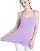 SUIEK 3PACK Nursing Top Tank Cami Maternity Shirt Sleep Bra for Breastfeeding (X-Large, Black + Dark Grey + Purple (3/Pack))
