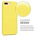 kwmobile Case Compatible with Apple iPhone 7 Plus/iPhone 8 Plus Case - TPU Silicone Phone Cover with Soft Finish - Pastel Yellow
