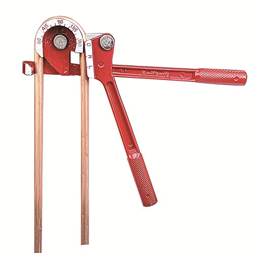 Wostore 180 Degree Tubing Bender for 1/4 5/16 and 3/8Inch Copper Aluminum Thin Stainless Steel Red - Thumbnail 5