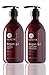 Luseta Argan Oil Shampoo and Conditioner Set Thickening for Thin & Dry Hair Smoothing & Nourishing Anti- Frizz for All Hair Types Sulfate Free for Men and Women 2 x16.9Fl Oz