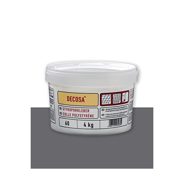 DECOSA Styroporkleber, weiß, 1 Eimer à 4 kg – Bild 3