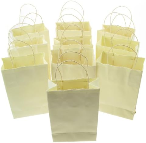 Handmade Recycled Paper small bags. 10 pack White