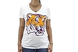 University Tees Women' s NCAA LSU Louisiana State Tigers V Neck T-Shirt