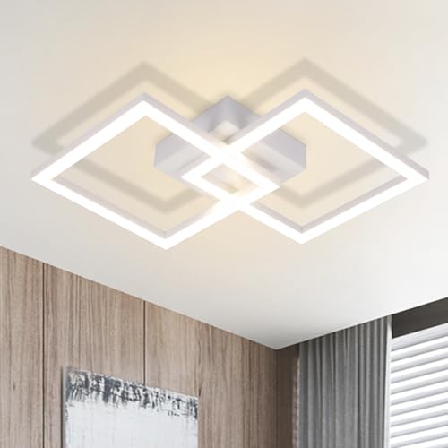 Homefire LED Ceiling Light Kitchen - Modern Kitchen Light 24W 4000K Ceiling Light Living Room Design Lamp Hallway Neutral Bedroom Ceiling Lighting White Children's Bedroom