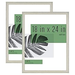MCS Studio Gallery Frame, Gray Woodgrain, 18 x 24