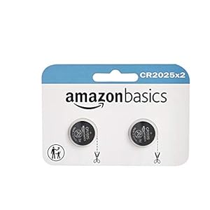 AmazonBasics CR2025 Lithium Coin Cell, 2-Pack