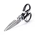 Kitchen Scissors Stainless-Steel Multi-Purpose Heavy-Duty Dishwasher Safe Scissors for Cutting Chicken, Poultry, Seafood, Meat, Vegetables, Herbs, Food and Gaden - Black