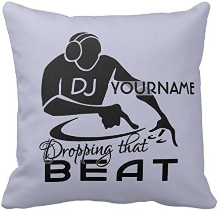 Dj Custom Throw Pillows Custom Throw Pillow Case Personalized Cushion Cover Pillowcase Square Pillow Cover 16x16
