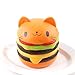 Chige Squishies Hamburger Cat Slow Rising Squeeze Doll Jumbo Cream Scented Charms Kawaii Decompression Toys for Kids/Adults Stress Relief and Time Killing (Hamburger Cat)