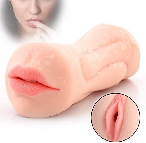 Charm Beautiful Girls' Soft Realistic Deep Throat Mouth and Vagina Pussy Device Medical Silicone Male Toys